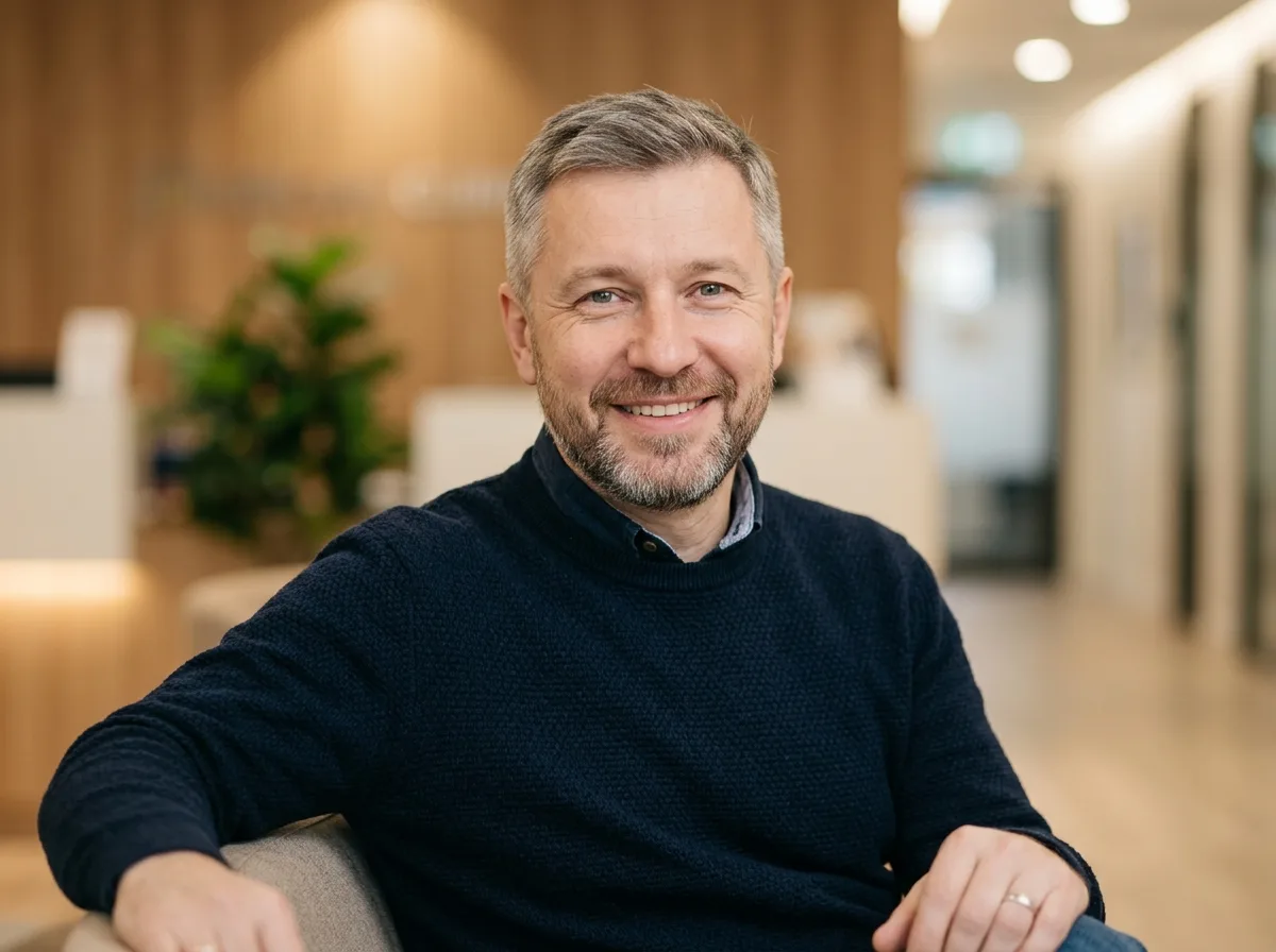 Аватар пациента по имени Дмитрий, мужчина около 45 лет, для отзыва на сайте медицинской клиники